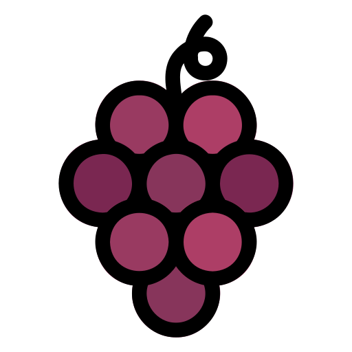 Виноград Generic Outline Color иконка
