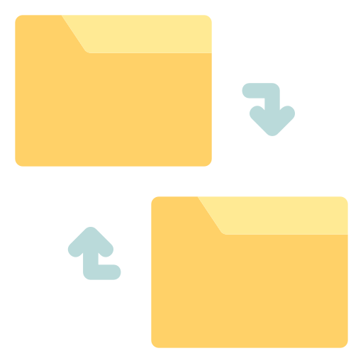 transfer danych Generic Flat ikona