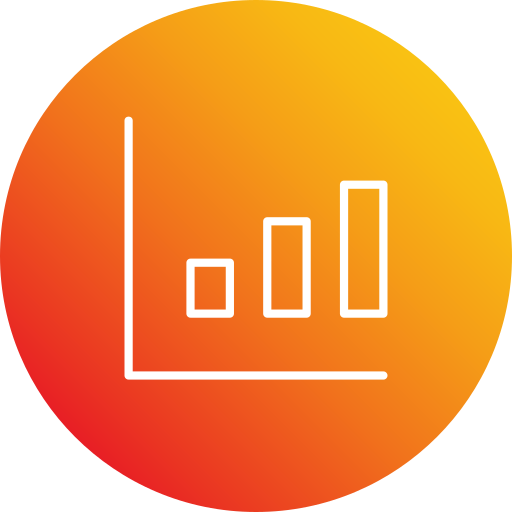 Гистограмма Generic Flat Gradient иконка