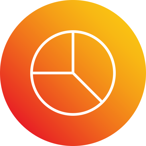 cirkeldiagram Generic Flat Gradient icoon