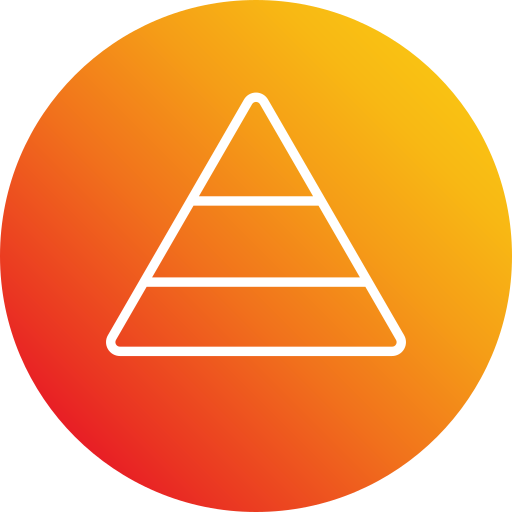 pirámide Generic Flat Gradient icono