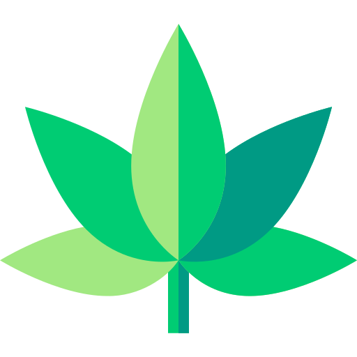marihuana Basic Straight Flat ikona