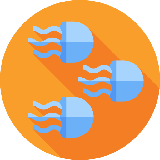 クラゲ Flat Circular Flat icon