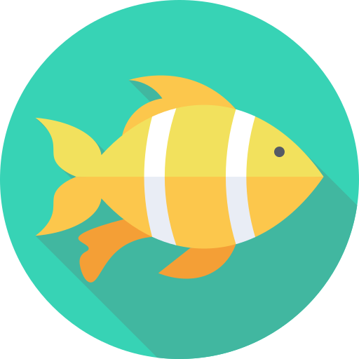 pez Flat Circular Flat icono