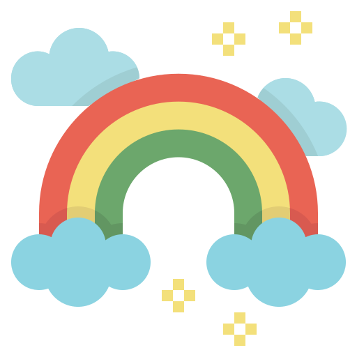 Rainbow Generic Flat icon