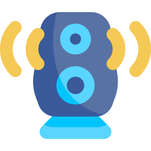 Loudspeaker Kawaii Flat icon