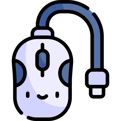 Computer mouse Kawaii Lineal color icon