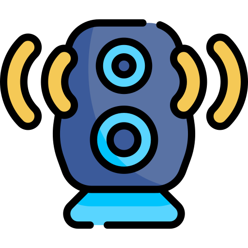 Loudspeaker Kawaii Lineal color icon