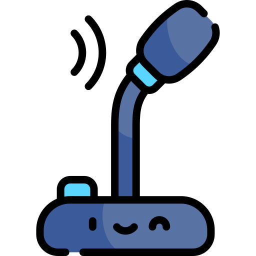 Microphone Kawaii Lineal color icon