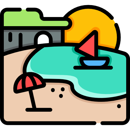 Beach Special Lineal color icon