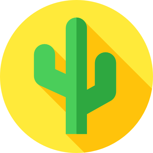 kaktus Flat Circular Flat ikona