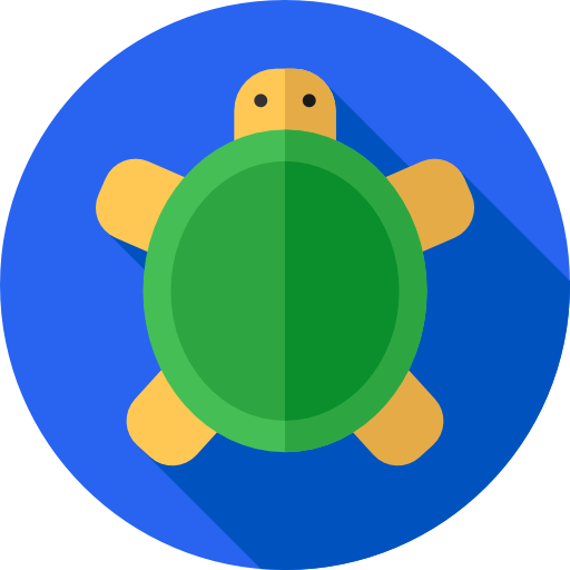 tartaruga Flat Circular Flat icona