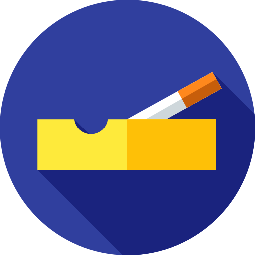 Smoking Flat Circular Flat icon