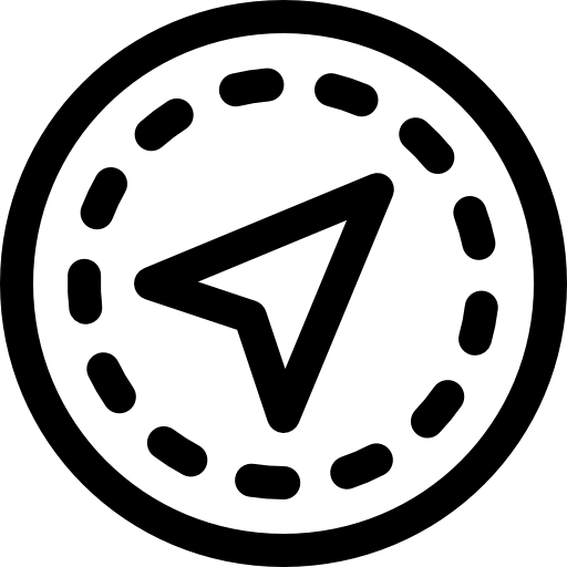 gps Basic Rounded Lineal icoon