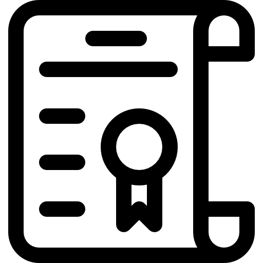 la licenciatura Basic Rounded Lineal icono