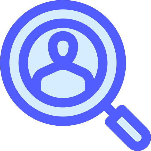 Search profile Generic Blue icon