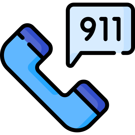 911 전화 Special Lineal color icon