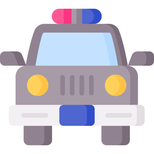 carro de polícia Special Flat Ícone