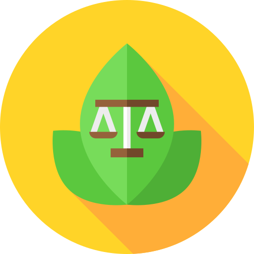 Environmental law Flat Circular Flat icon