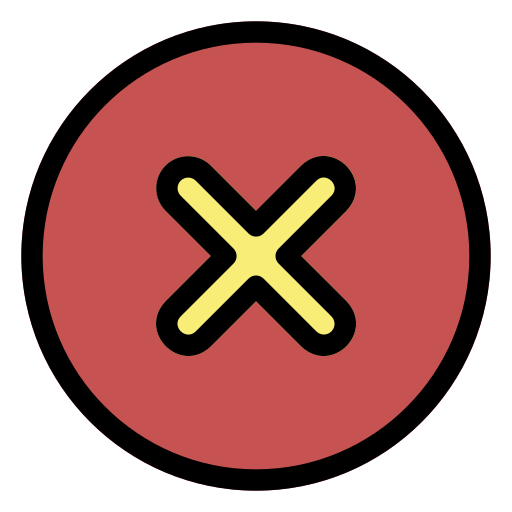 Rejected Generic Outline Color icon