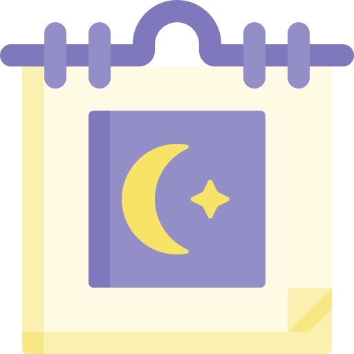 kalendarz księżycowy Special Flat ikona