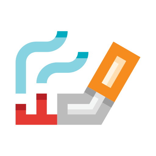 cigarrillo edt.im Lineal color icono