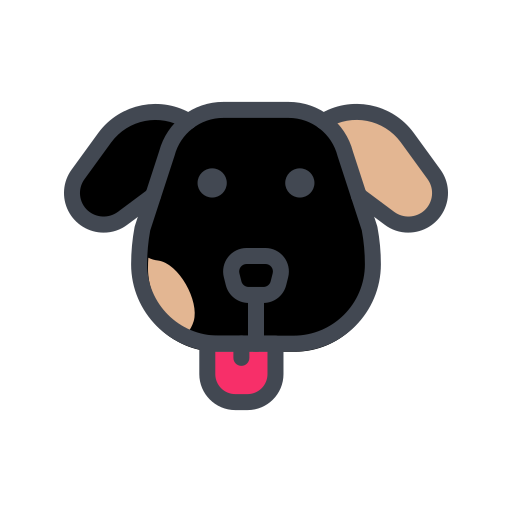perro Generic Outline Color icono