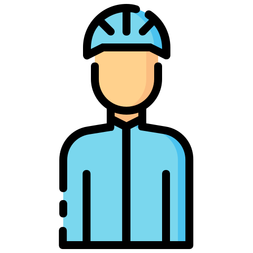 ciclista Generic Outline Color icono