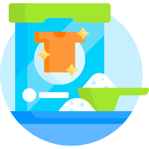 detergente Detailed Flat Circular Flat icono
