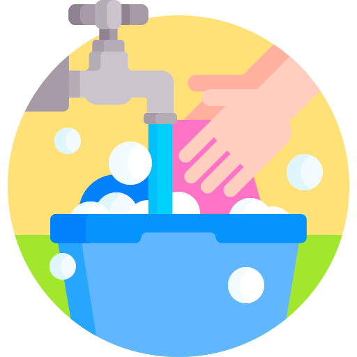 Мытье рук Detailed Flat Circular Flat иконка