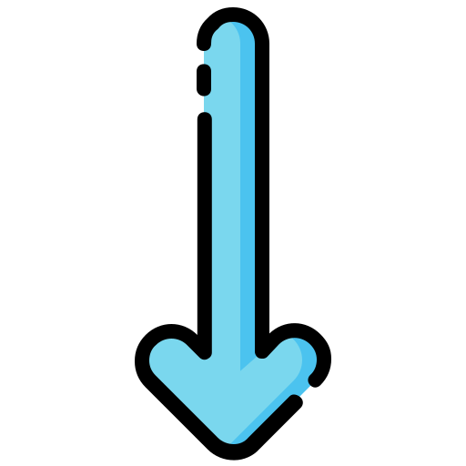 Down Generic Outline Color icon