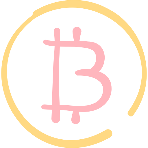 bitcoiny Basic Hand Drawn Color ikona