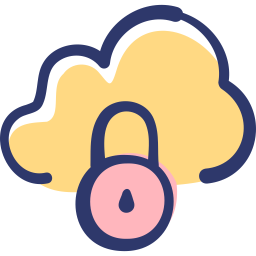 Locked Basic Hand Drawn Lineal Color icon