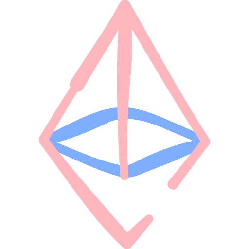 ethereum Basic Hand Drawn Color ikona