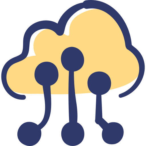 Cloud Basic Hand Drawn Lineal Color icon