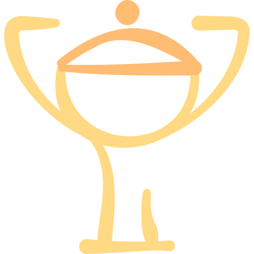 trofeo Basic Hand Drawn Color icono