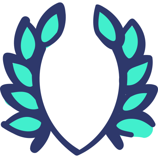 corona de laurel Basic Hand Drawn Lineal Color icono