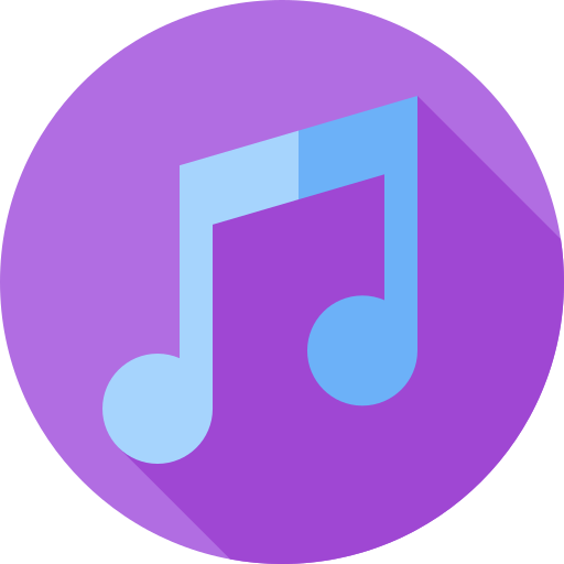 Musical Flat Circular Flat icon