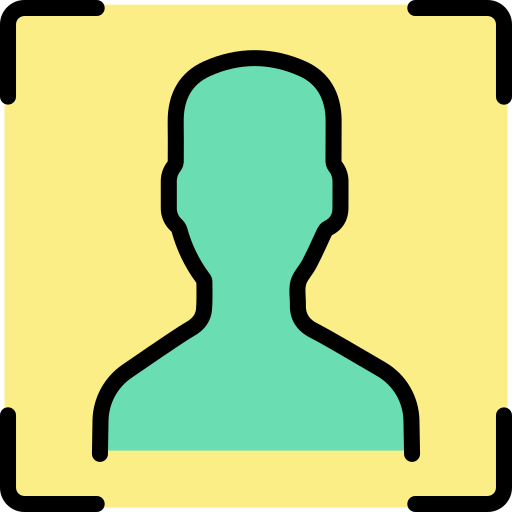 Сканирование лица Generic Outline Color иконка
