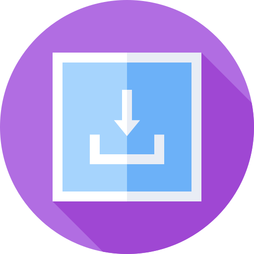Download Flat Circular Flat icon