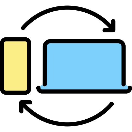 Передача данных Generic Outline Color иконка