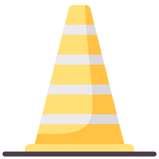 cone de tráfego Generic Flat Ícone