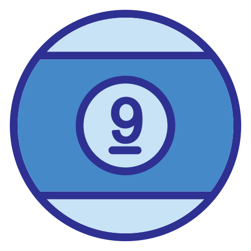 Billiard ball Generic Blue icon