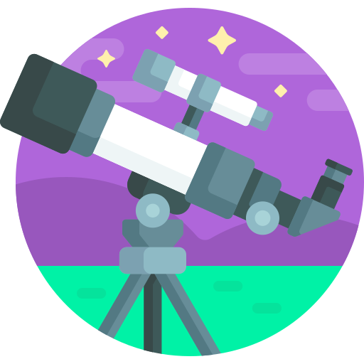 Telescope Detailed Flat Circular Flat icon