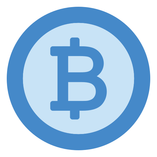 bitcoin Generic Blue icoon