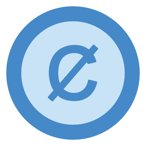 cent Generic Blue icoon