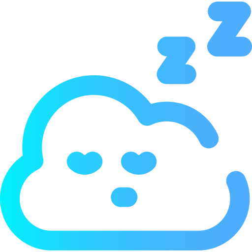 chmura Super Basic Omission Gradient ikona