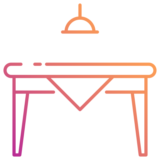 Dining table Generic Gradient icon