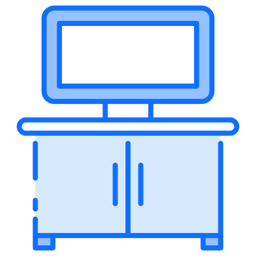 Tv table Generic Blue icon