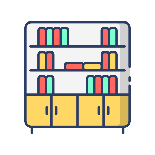 Bookcase Generic Rounded Shapes icon